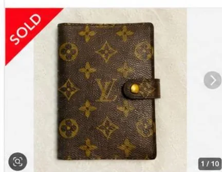 ルイ・ヴィトン 手帳カバー モノグラムの実際の販売写真